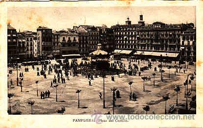 Postales: POSTAL DE PAMPLONA  PLAZA DEL CASTILLO - Foto 1