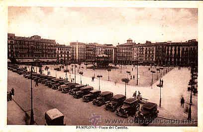 Postales: POSTAL DE PAMPLONA PLAZA DEL CASTILLO - Foto 1