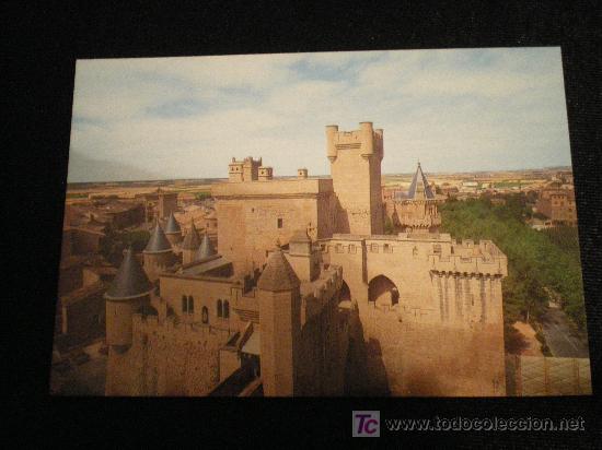 Postales: PRECIOSA POSTAL DEL PALACIO REAL DE OLITE EN NAVARRA - Foto 1
