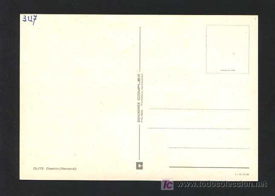 Postales: Erriberri. *Olite. Castillo* Ed. Complex. Nueva. - Foto 2