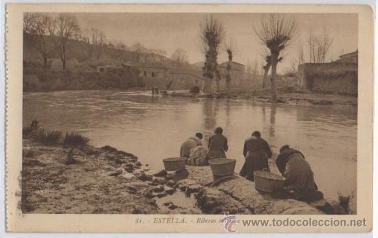 Postales: TARJETA POSTAL DE ESTELLA RIBERAS DEL EGA NAVARRA - Foto 1