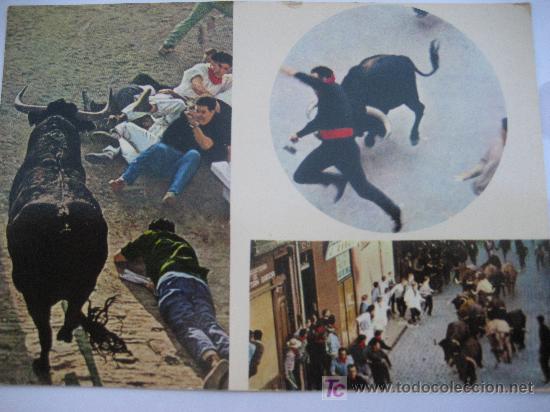 Postales: Pamplona N&ordm; 75. Encierro de los Toros. Ed. Complex. Sin circular - Foto 1