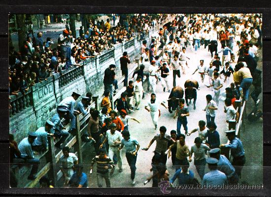 Postales: PAMPLONA. UN ENCIERRO - Foto 1