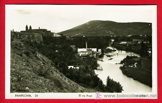 Postales: PAMPLONA, EL RIO ARGA,    P30187 - Foto 1