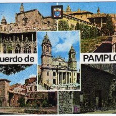 Postales: BONITA POSTAL - PAMPLONA (NAVARRA) - VARIAS VISTAS DE LA CIUDAD. Lote 16910802