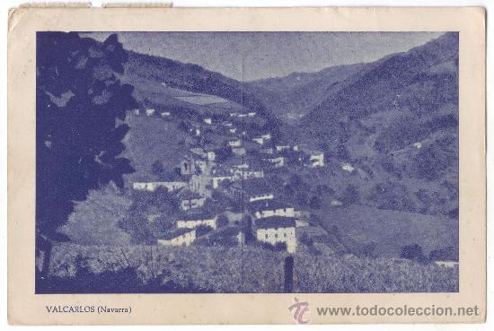 Postales: Valcarlos (Navarra). No consta editor. Circulada (1952) - Foto 1