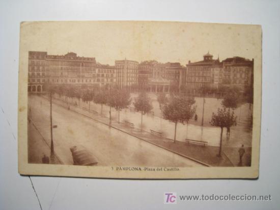 Postales: POSTAL PAMPLONA: PLAZA DEL CASTILLO - Foto 1