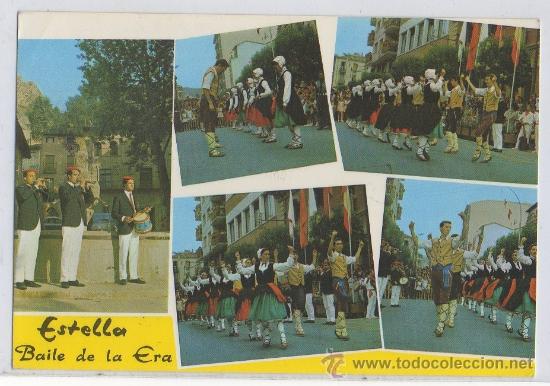 Postales: TARJETA POSTAL DE ESTELLA BAILE DE LA ERA NAVARRA - Foto 1