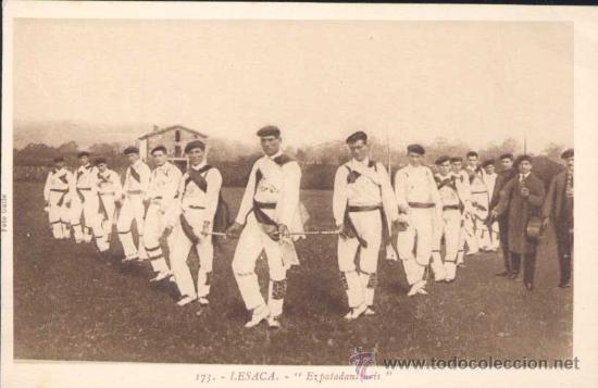 Postales: LESACA (NAVARRA).- EZPATADANTZARIS - Foto 1
