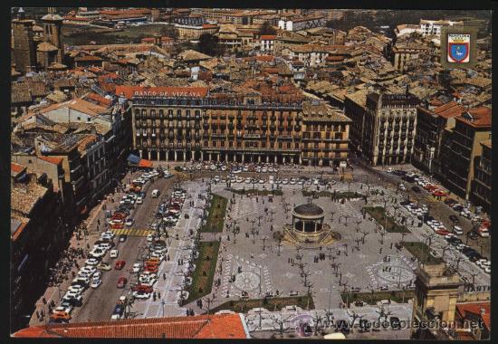 Postales: B-0853- PAMPLONA. PLAZA DEL CASTILLO. - Foto 1