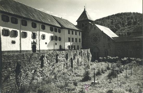 Postales: MONASTEIO DE RONCESVALLES. FACHADA DE LA IGLESIA. - Foto 1