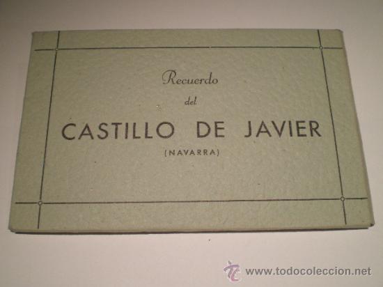 Postales: ANTIGU DESPLEGABLE DEL CASTILLO DE JAVIER - NAVARRA - Foto 1