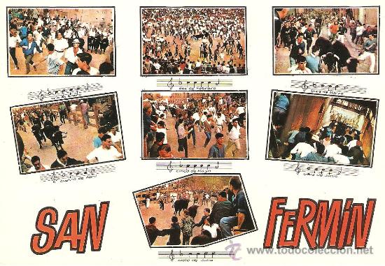 Postales: POSTAL DE PAMPLONA, SAN FERMIN - Foto 1