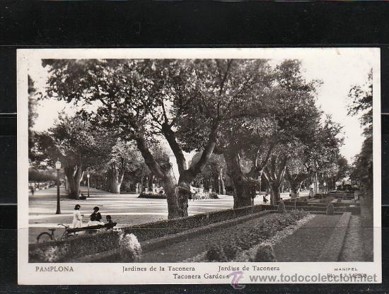 Postales: PAMPLONA. JARDINES DE LA TACONERA - Foto 1