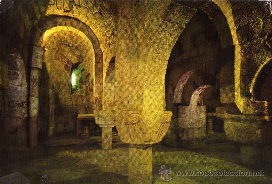 Postales: REAL MONASTERIO DE LEURE N&ordm; 3 CRIPTA SIGLO IX EDICIONES SICILIA NUEVA SIN CIRCULAR - Foto 1