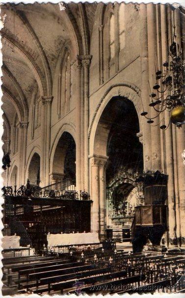 Postales: TUDELA. 19 - CATEDRAL. INTERIOR. EDICIONES SICILIA. - Foto 1