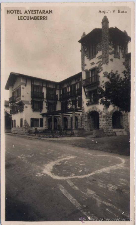 Postales: LECUMBERRI (NAVARRA).- HOTEL AYESTAR&Aacute;N - Foto 1