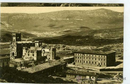 Postales: POSTAL CASTILLO DE JAVIER NAVARRA CASTILLO Y COLEGIO - Foto 1