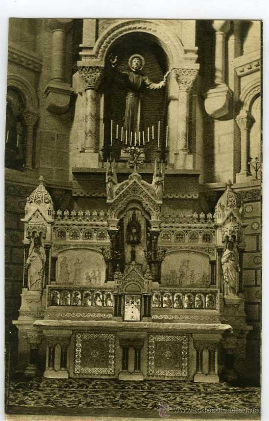 Postales: POSTAL CASTILLO DE JAVIER NAVARRA ALTAR MAYOR - Foto 1