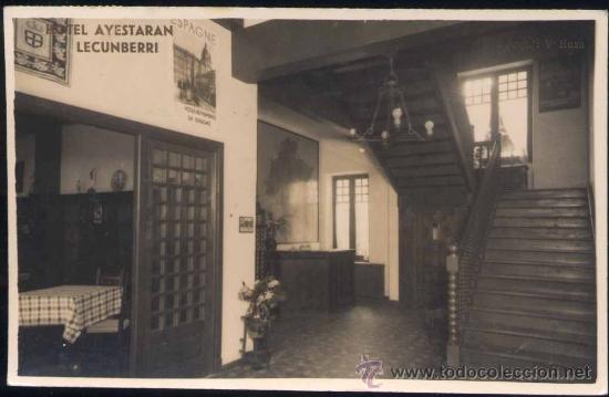 Postales: LECUMBERRI (NAVARRA).- HOTEL AYESTAR&Aacute;N- - Foto 1