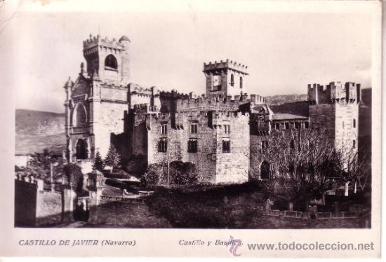 Postales: NAVARRA - CASTILLO DE JAVIER - CASTILLO Y BASILICA - Foto 1