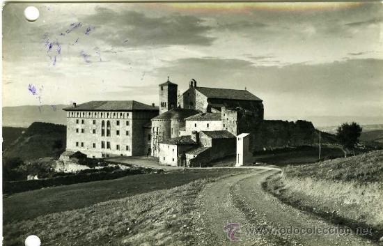 Postales: POSTAL MONASTERIO DE LEYRE VISTA GENERAL - Foto 1