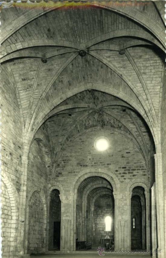 Postales: POSTAL MONASTERIO DE LEYRE IGLESIA - Foto 1