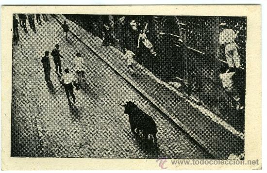 Postales: POSTAL ENCIERRO DE TOROS PAMPLONA? - Foto 1