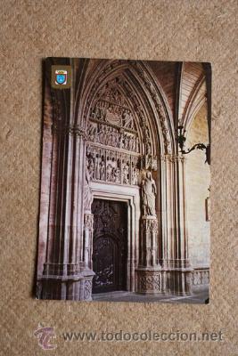 Postales: Pamplona. Claustros. Puerta preciosa. - Foto 1