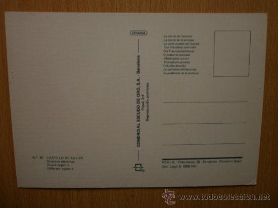 Postales: CASTILLO DE XAVIER. - Foto 2