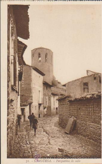 Postales: Sang&ucirc;enza.- Perspectiva de calle. - Foto 1