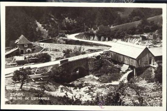 Postales: ISABA (NAVARRA).- MOLINO DE UZTARROZ - Foto 1