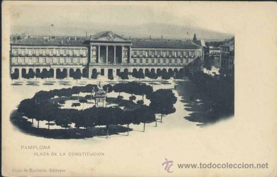 Postales: PAMPLONA (NAVARRA).- PLAZA DE LA CONSTITUCION - Foto 1