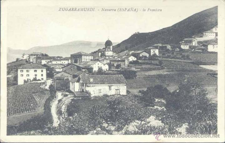 Postales: ZUGARRAMURDI (NAVARRA).- LA FRONTERA - Foto 1