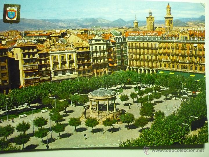 Postales: postal escrita pamplona .-pl. del castillo - Foto 1