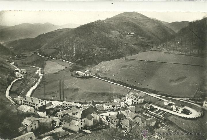 Postales: CARRETERA DE RONCESVALLES Y PAMPLONA - Foto 1