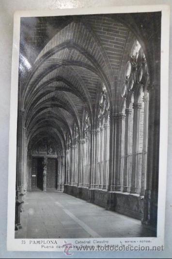 Postales: PAMPLONA POSTAL BLANCO Y NEGRO CIRCULADA - Foto 1
