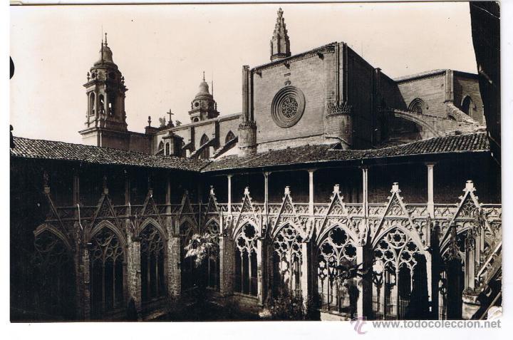 Postales: POSTAL:  PAMPLONA. CATEDRAL - CLAUSTRO - Foto 1