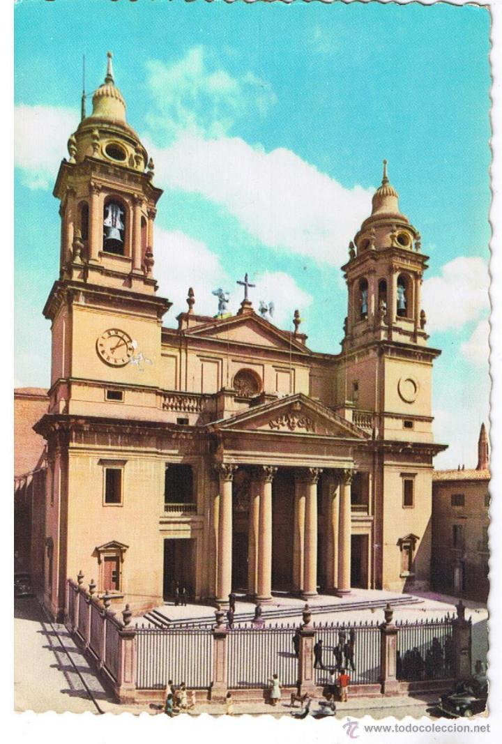 Postales: POSTAL: PAMPLONA. FACHADA DE LA CATEDRAL - Foto 1
