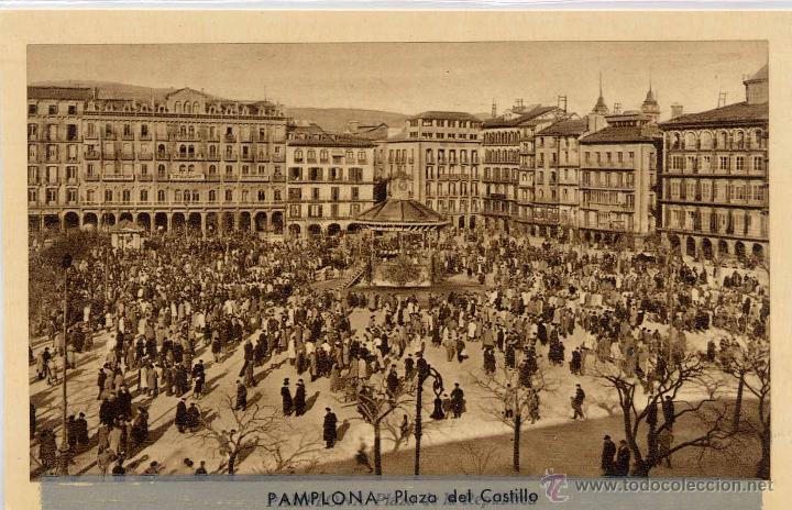 Postales: PAMPLONA (NAVARRA).- PLAZA DEL CASTILLO. - Foto 1