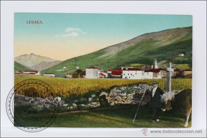 Postales: Antigua Postal Animada - Lesaka - Edici&oacute;n Antonio Echaide - Sin Circular - Foto 1