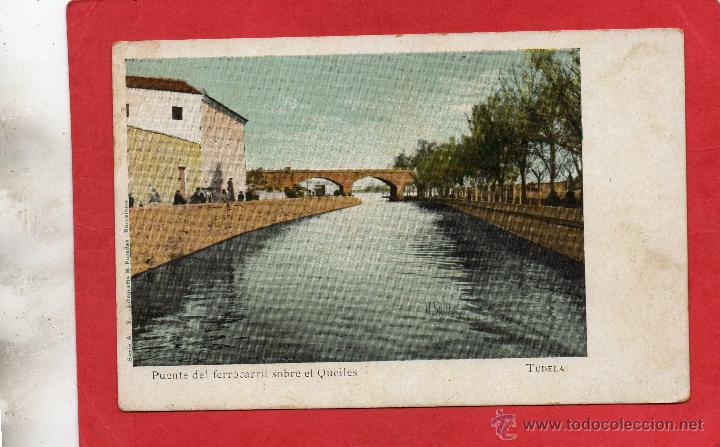 Postales: tudela. puente del ferrocarril. salinas - Foto 1