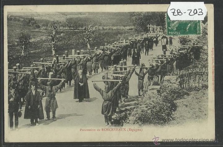 Postales: RONCESVALLES - PROCESION - (ZB- 203) - Foto 1