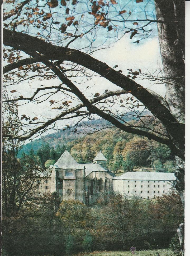 Postales: N&ordm; 23680 POSTAL RONCESVALLES ABSIDE EXTERIOR NAVARRA - Foto 1