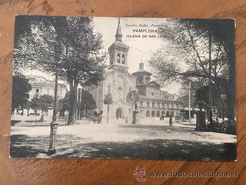 Postales: PAMPLONA, IGLESIA DE SAN LORENZO, EUSEBIO RUBIO - Foto 1