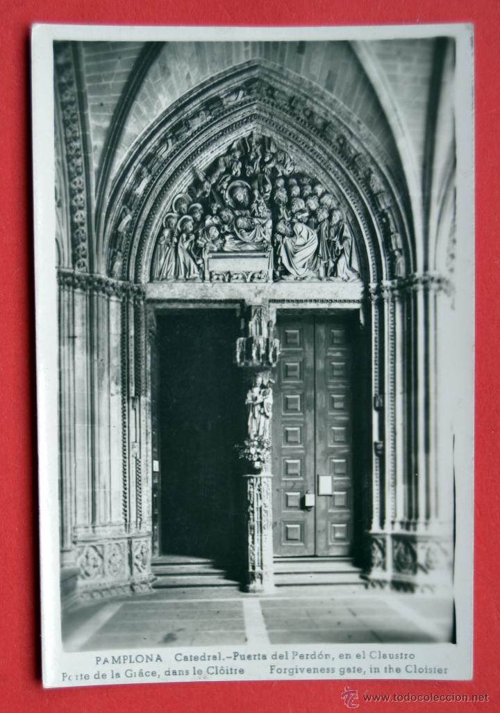 Postales: POSTAL DE PAMPLONA: PUERTA DEL PERDON - Foto 1