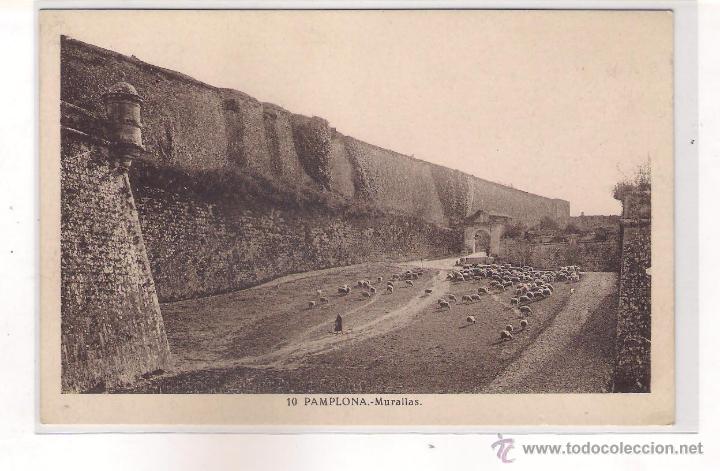 Postales: POSTAL DE PAMPLONA MURALLAS. - Foto 1