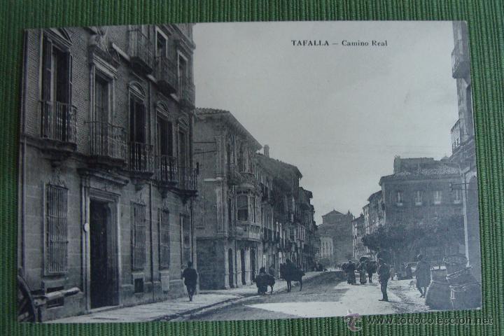 Postales: TAFALLA. CAMINO REAL. VDA. DE J. ABAUNEA. - Foto 1