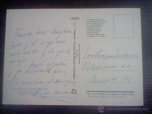 Postales: CASTILLO XAVIER N&ordm; 44 ESCUDO ORO  *B49 - Foto 2