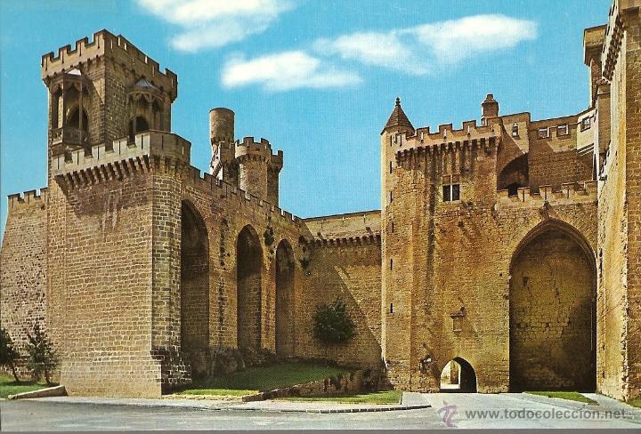 Postales: POSTAL, OLITE, CASTILLO, VISTA PARCIAL - Foto 1